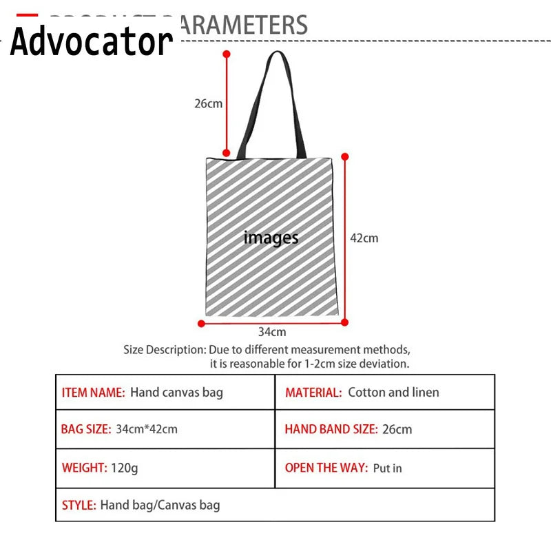 Casual Canvas Bag Women Beach Bags Girl Single Shoulder Shopping Tote Handbags L