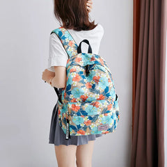 Kids Waterproof Nylon Shoulder Bag Girls School Backpack