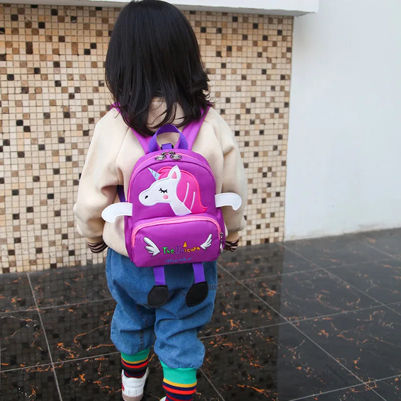 Unicorn Kindergarten School Bag Anti-lost Toddler Backpack