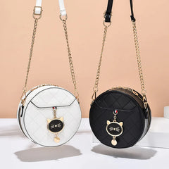 Cat Women Handbags Small Round Crossbody Messenger Bag Trending Bag