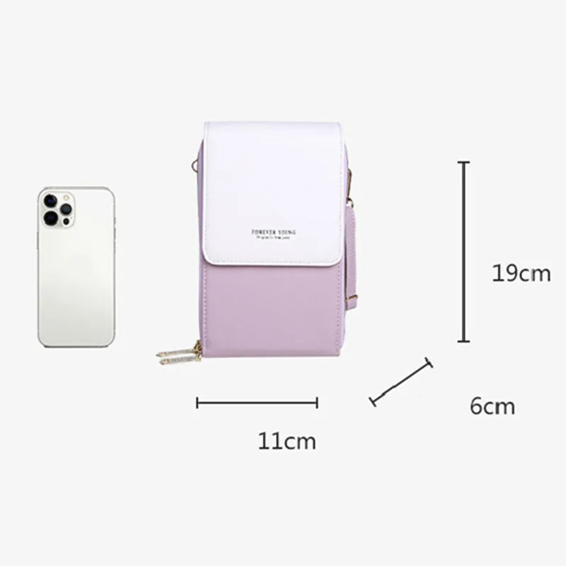 Mini PU Leather Crossbody Bag Women Small Handbag Shoulder Bag