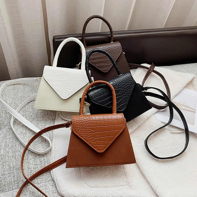 Matte Pu Leather Crossbody Bag Shoulder Flap Lady Messenger Bags