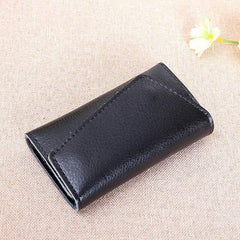100% Cow Leather Car Key Wallet Function Key Case Zipper Holder