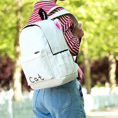Harajuku Style Long Ears Backpack Student School Bag