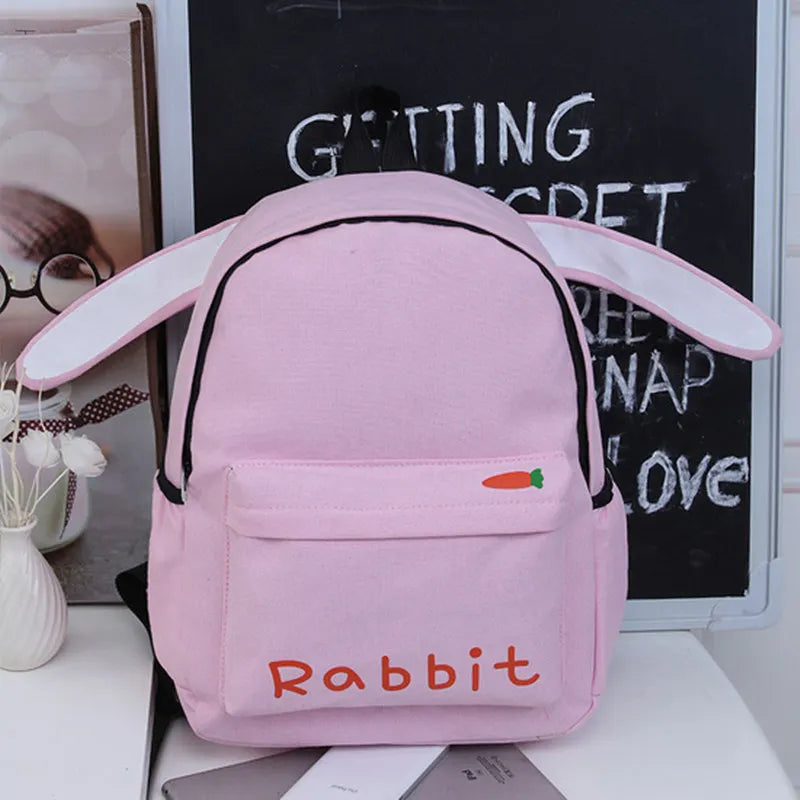 Harajuku Style Long Ears Backpack Student School Bag