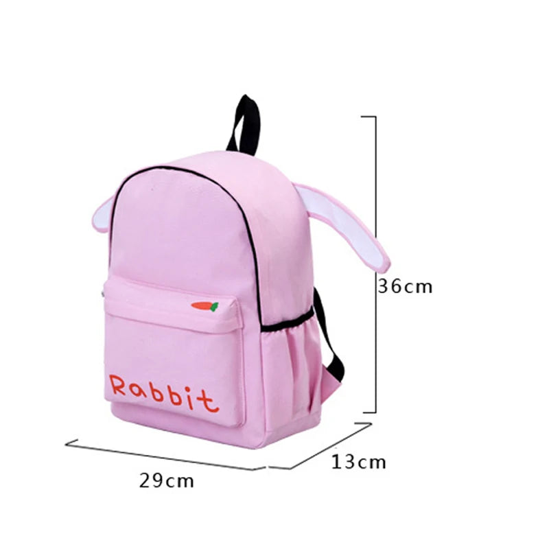Harajuku Style Long Ears Backpack Student School Bag