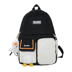 Girl Students School Bags Women Canvas Waterproof Backpack