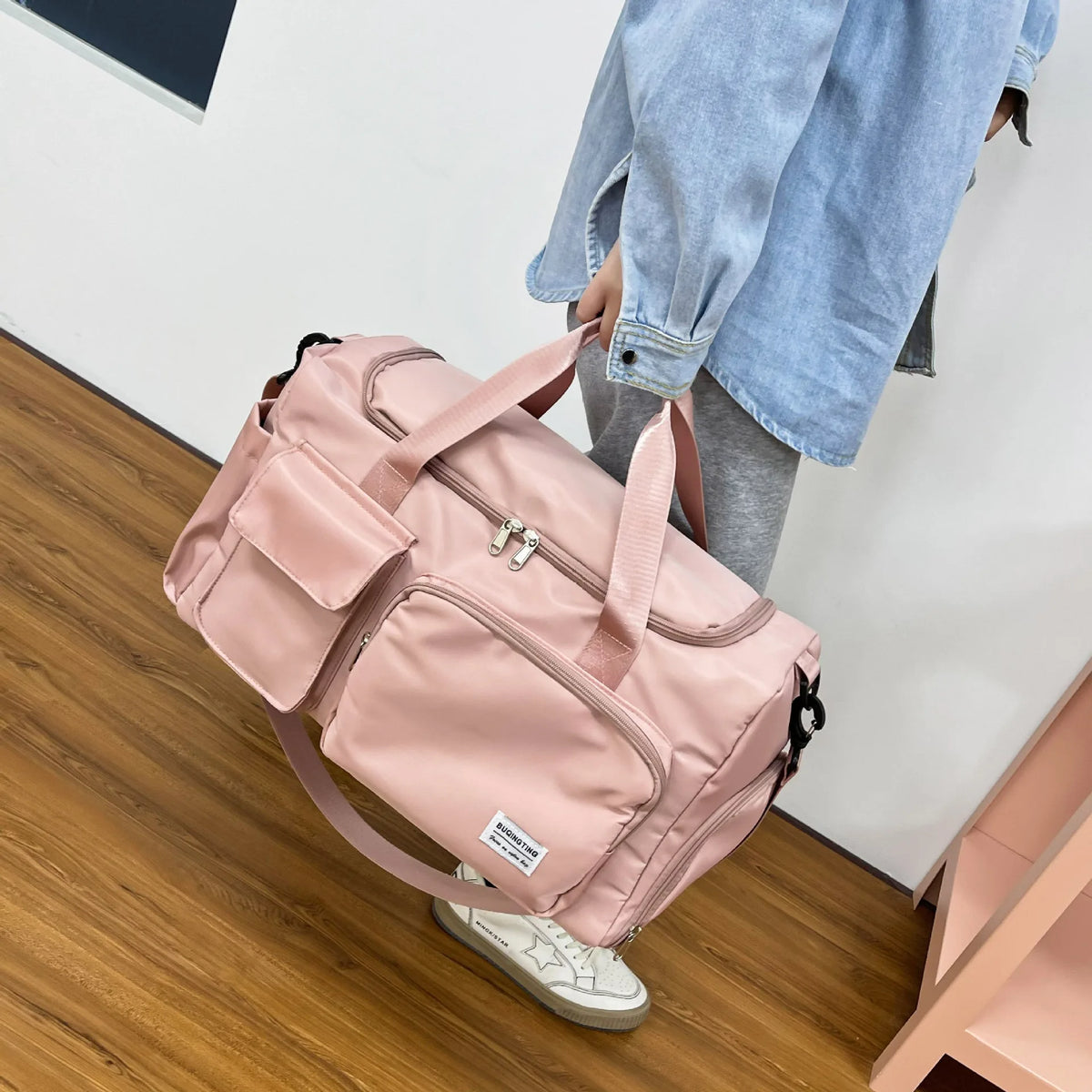 Large-capacity One-shoulder Backpack Women Crossbody Bag Men's Fitness Portable