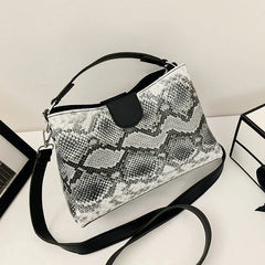Serpentine Women Handbags High Ladies Shoulder Bags Leather Female Girl Crossbod