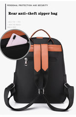 Oxford Cloth Backpack Ladies Large Capacity School Bag