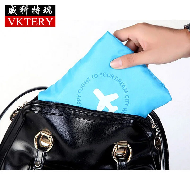 Waterproof Travel Bag Large Capacity Women Nylon Folding Handbag