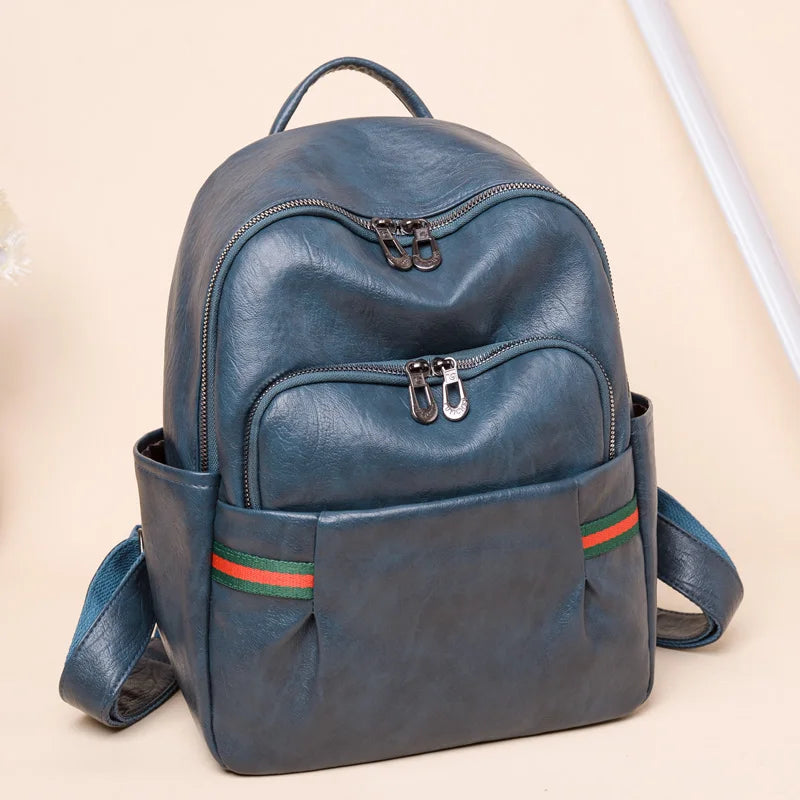 Teenage Girls' PU Leather Backpack