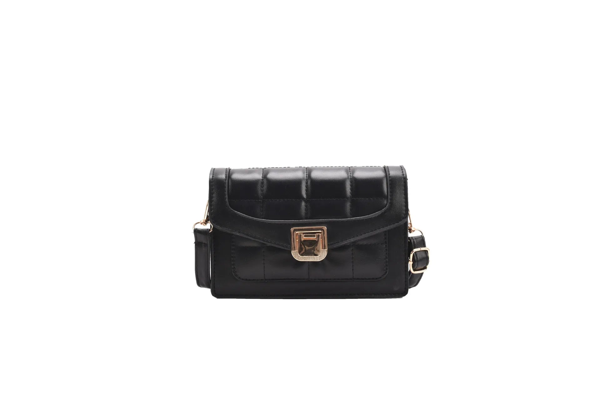 Women's PU Leather Shoulder Bag Small Square Daily Messenger Bag