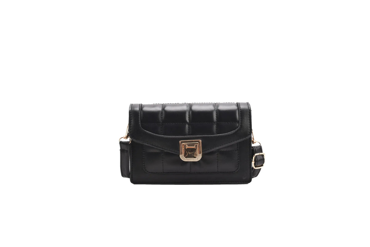 Women's PU Leather Shoulder Bag Small Square Daily Messenger Bag