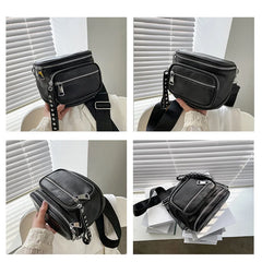 Cowhide Leather Handbag for Women - High Ladies Shoulder Bag Totes
