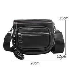 Cowhide Leather Handbag for Women - High Ladies Shoulder Bag Totes