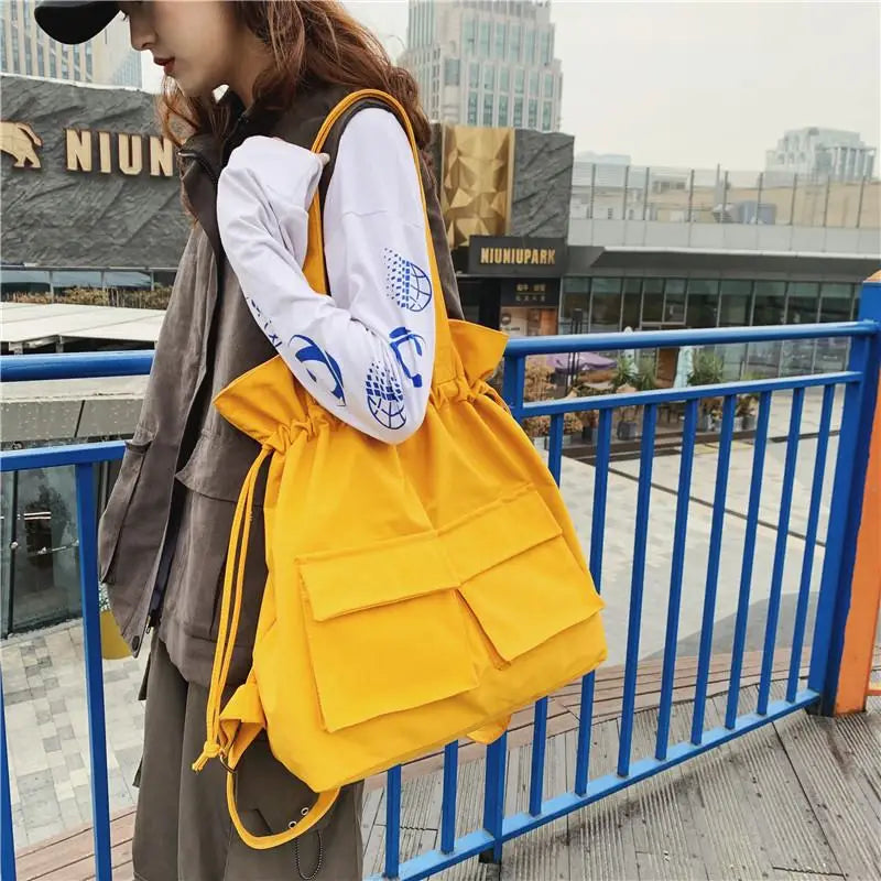 Nylon Travel Backpack Women Mochilas Ladies Laptop Rucksack