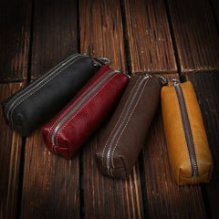 Leather Keychain Organizer Pouch Men Women