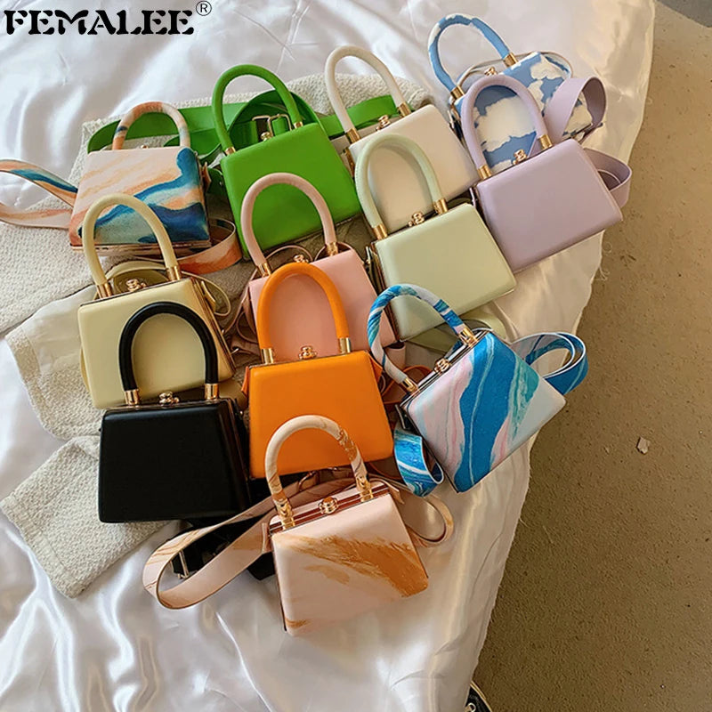 High Leather Handbags Summer Solid Lady Crossbody Purses Female Tote