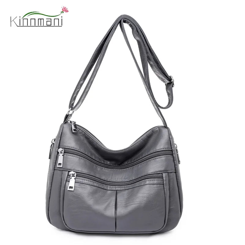 High Purse PU Leather Handbags Women Shoulder Bags