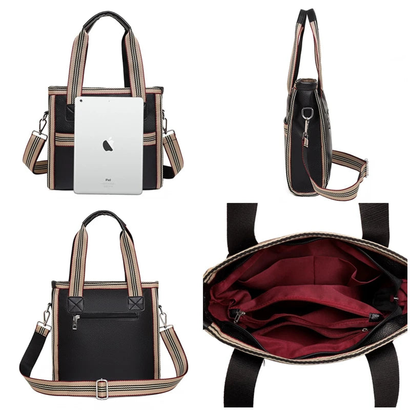 High Soft Leather Women Handbag Tote Bag Travel Women Shoulder