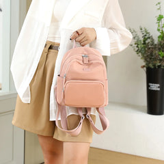 Waterproof Nylon Women's Backpack Mini Shopping Bag
