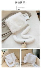 Soft Fur Hobo Handbag Women Large Capacity Purse Lady Sac Winter Handbag