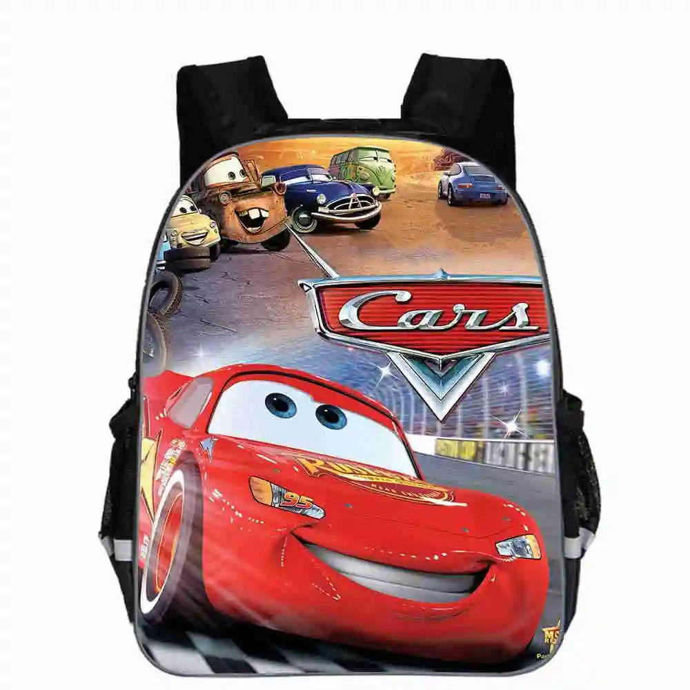 Hot 95 Cars Schoolbag 3D Printing Small Backpack Kindergarten Boys Kids Bookbag