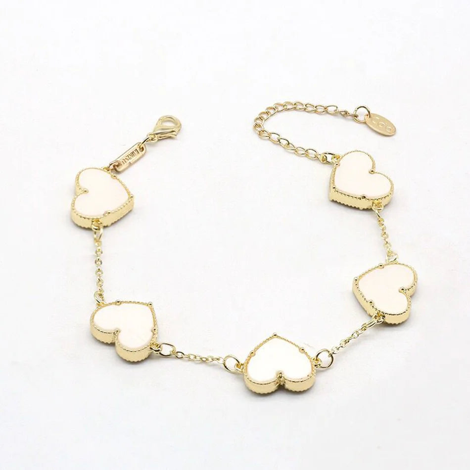 Hot High Peach Heart Women Bracelet Party Butterfly Bracelet