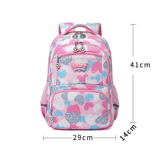 Kids Backpack Schoolbag for Girls Big Capacity Satchel Kids Book Bag
