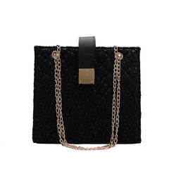 Small Square Crossbody Bag Solid Handbag Women's Shoulder Bag