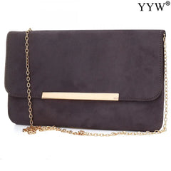 Velvet Shoulder Clutch Bag with Strap for Women Wedding Party
