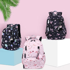Student School Backpack Printed Waterproof Bagpack Primary School Book Bags