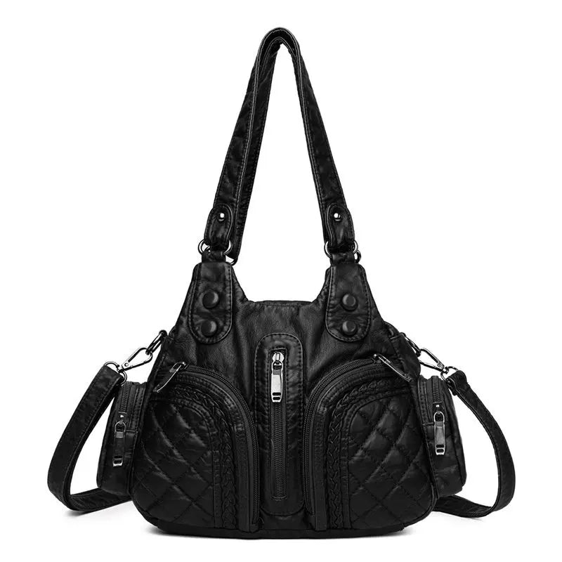 Soft Leather Handbag Women Shoulder Bag High Female Crossbody Bag