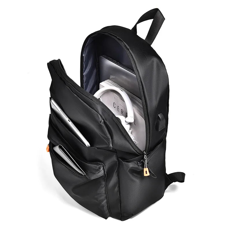 Large Capacity Laptop Backpack for 14-Inch Laptop, Water Repellent, Casual Style