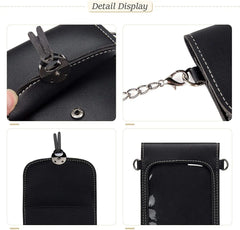 Metal Chain Girl Casual Handbag, Crossbody Shoulder Bag