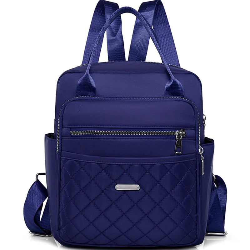 Waterproof Nylon Women Handbag and Backpack Combo