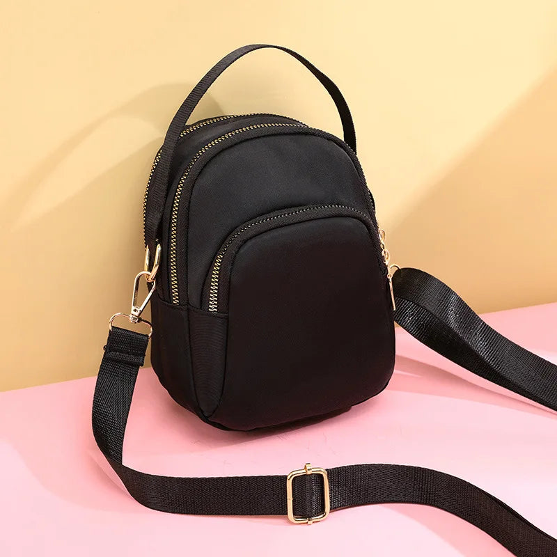 Nylon Messenger Small Bag Lightweight Multi-pocket Mini Bag