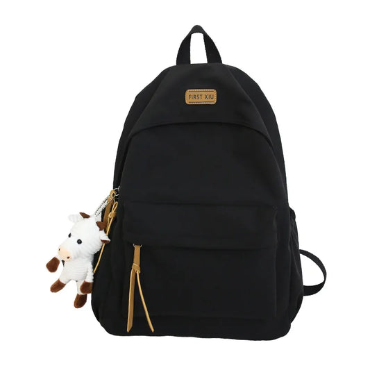 Nylon Student Schoolbag Waterproof Backpack Outdoor Travel