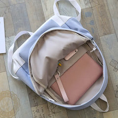 Waterproof Panelled Backpack for Women 15.6 inch Laptop Travel Bags