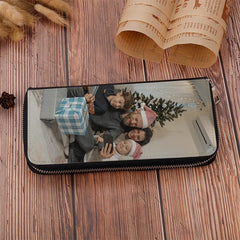 Custom Photo Single-sided Print Zipper Clutch Bag DIY Women Wallet