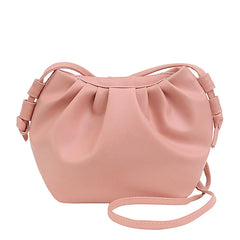 Women Mini Cloud Bag Tassel Messenger Shoulder Bag