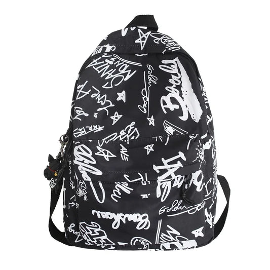 Nylon Water Backpack Men Large Capacity Schoolbag For Girl