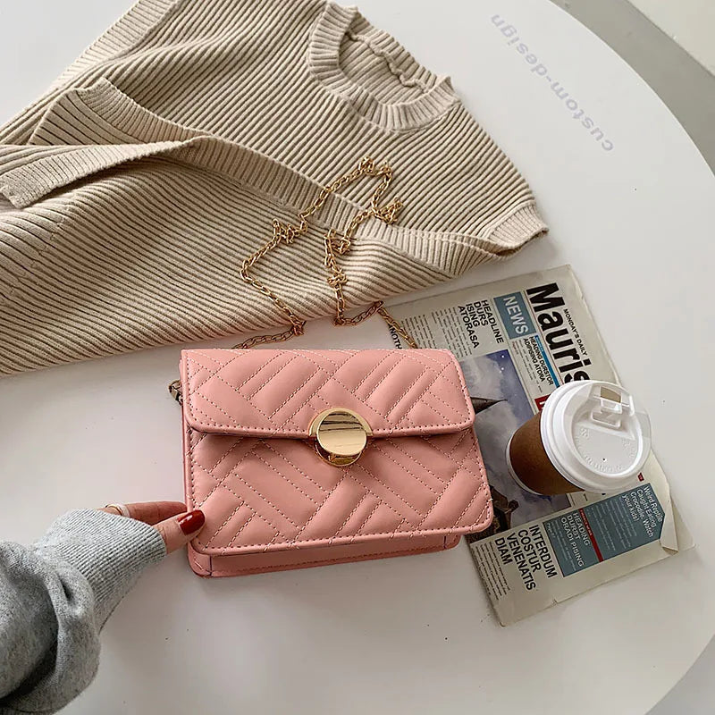 Shoulder Bag Chains Messenger Bag Girls Casual Handbag Leisure