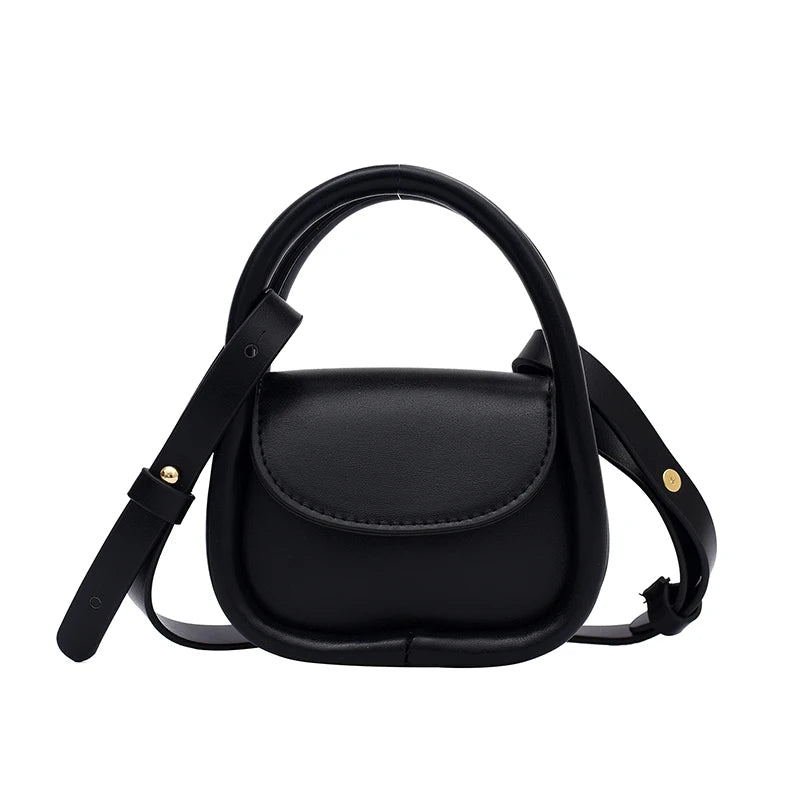 Women's Mini Handbag Portable Shoulder Bag PU Leather Square Bag