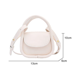 Women's Mini Handbag Portable Shoulder Bag PU Leather Square Bag