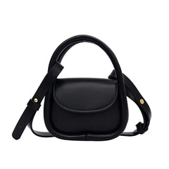 Women's Mini Handbag Portable Shoulder Bag PU Leather Square Bag