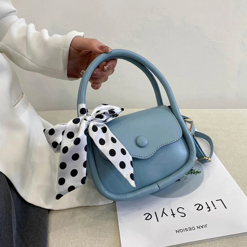 Small Bow Shoulder Bag Crossbody Top-handle Bag