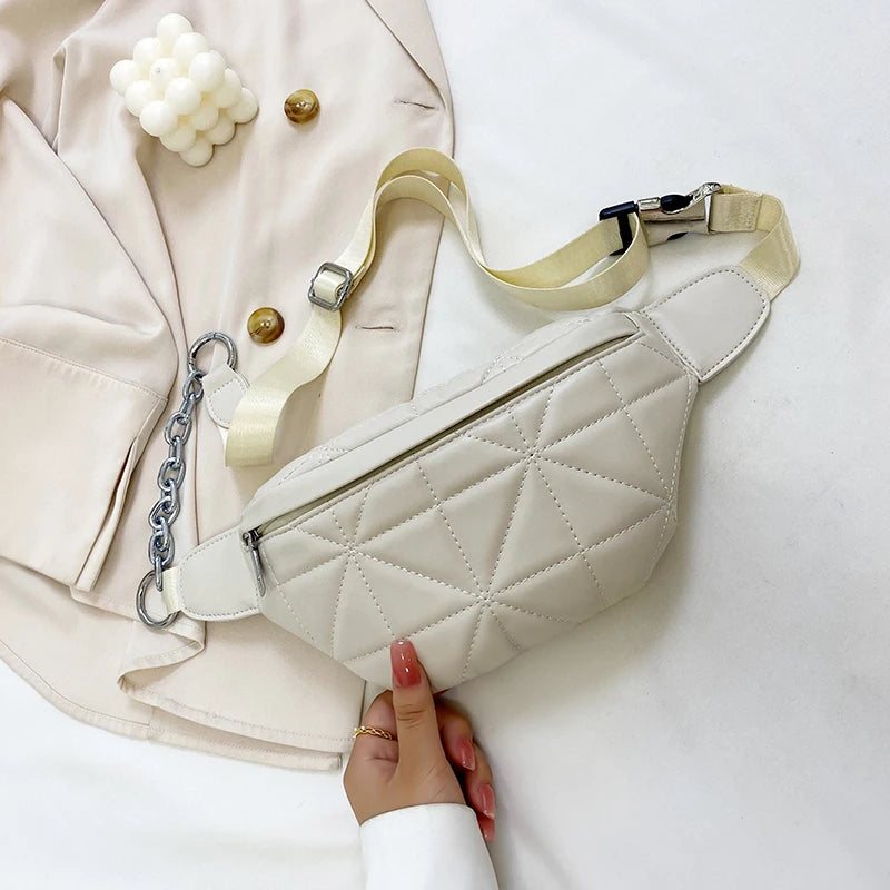 Women's Solid Waist Pack Travel Belt Bag