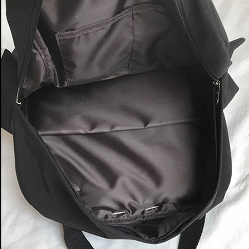 Waterproof Nylon Backpack for Teenage Girl School Bag